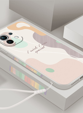 莫兰迪适用小米11手机壳米11青春版液态硅胶软壳mi11lite全包保护套M2011K2C防摔直边5G侧边个性磨砂外壳男女