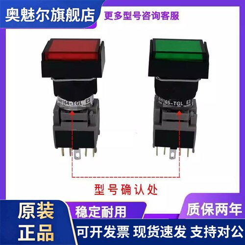 按钮开关AH165-TGL E3 TGLG11E3 TGLR11E3 AH165-TGL5 E3