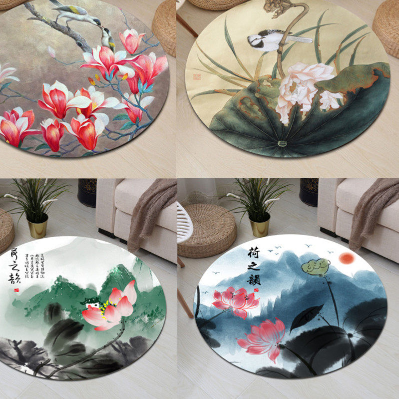 中国风复古中式地垫圆形防滑可水洗地毯客厅卧室瑜伽垫衣帽间地毯|msdalam kategori rumah Fabrik, Carpet - dari Buy2taobao.com untuk memberikan perkhidmatan ejen Taobao profesional membeli