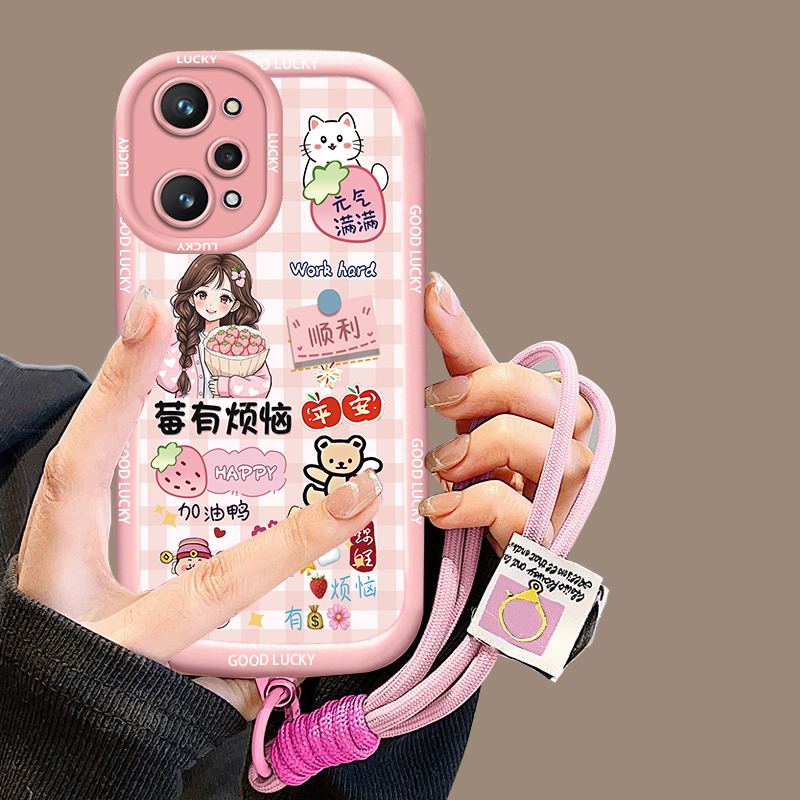 女新款卡通手绳手机壳