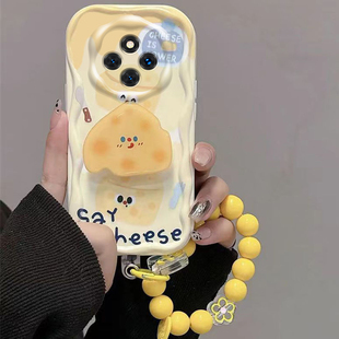 适用红米14R手机壳女卡通Redmi14R5G保护套奶酪手链支架2411DRN47C新款 硅胶RED全包Redim防摔Redmin14R保护套