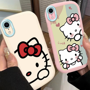 适用苹果XR手机壳可爱猫iPhoneXR保护套XR新款硅胶iPXR全包防摔iPHONEXR叉XR平果软壳潮XR网红女苹果XR保护壳