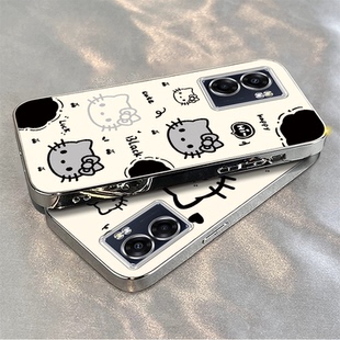 适用于OPPOA56S手机壳OPPOA56S/A57【4G】,OPPOA57【5G】新款可爱女款全包软壳电镀银卡通可爱软壳超薄