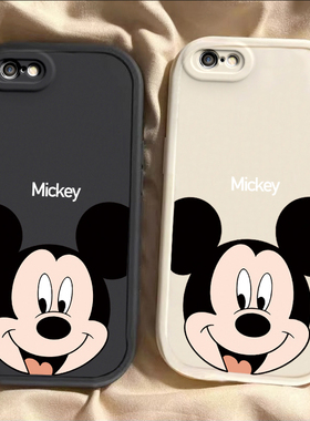 适用于苹果6手机壳可爱iPhone6splus保护套新款苹果6splus防摔全包镜头保护平果六6sp软硅胶钢化膜情侣女卡通