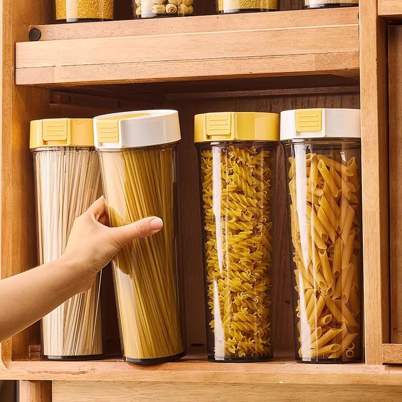 食品级密封罐放面条收纳盒厨房家用意面收纳筒五谷杂粮挂面储物罐