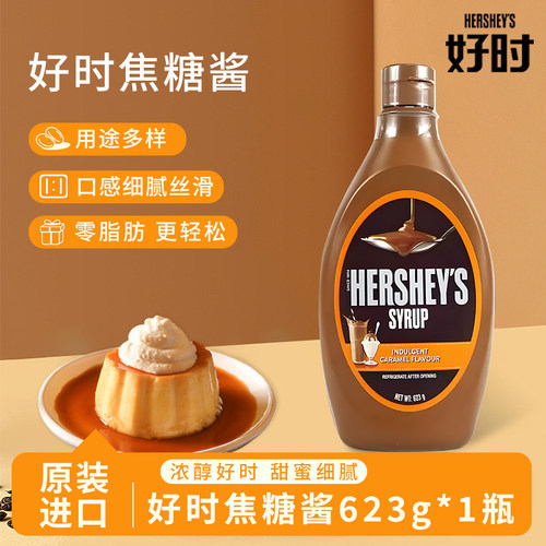 进口好时马来西亚巧克力焦糖酱朱古力咖啡奶茶商用巧克力淋酱糖浆