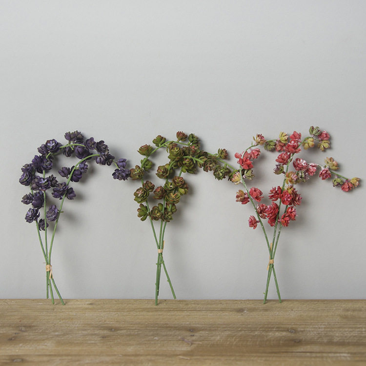 厂家直销室内仿真多肉植物 家居装饰假花盆栽 广州仿真花玛奇朵