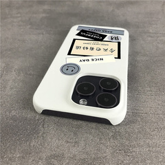 好运标签适用苹果15promax手机壳15超薄iPhone14pro磨砂13半包12文艺plus硬壳xmax大孔镜头11男xr女7plus套