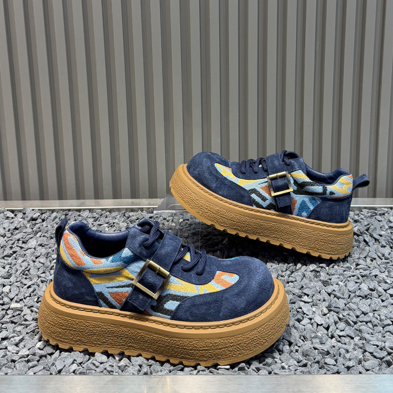 2025冬季厚底男休闲板鞋百搭潮