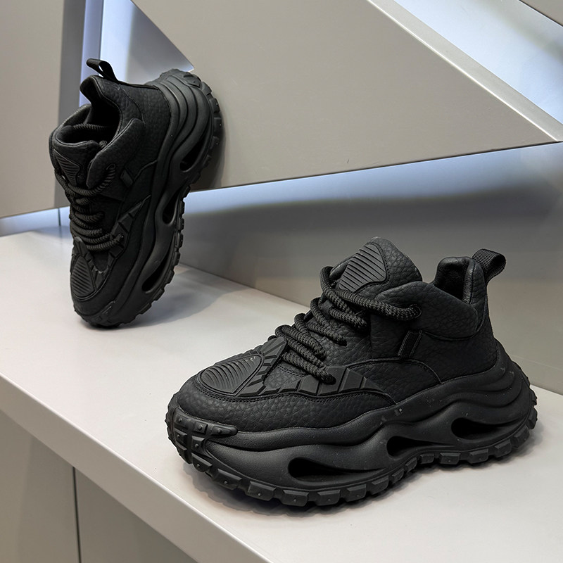 男鞋2025冬季新款时尚百搭厚底低帮老爹鞋单棉同款防滑系带休闲鞋,流行男鞋,时尚休闲鞋,淘宝优惠券,粉丝福利购,淘宝优惠卷