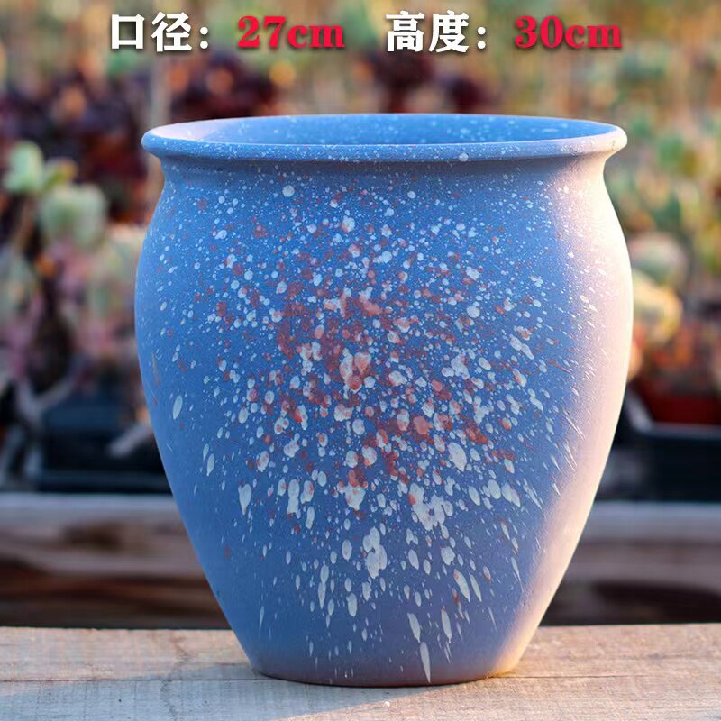 特大高筒超大罐月季多肉花盆透气地面庭院老桩花盆