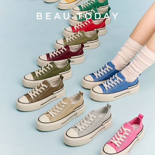 BeauToday【布语系列】帆布鞋