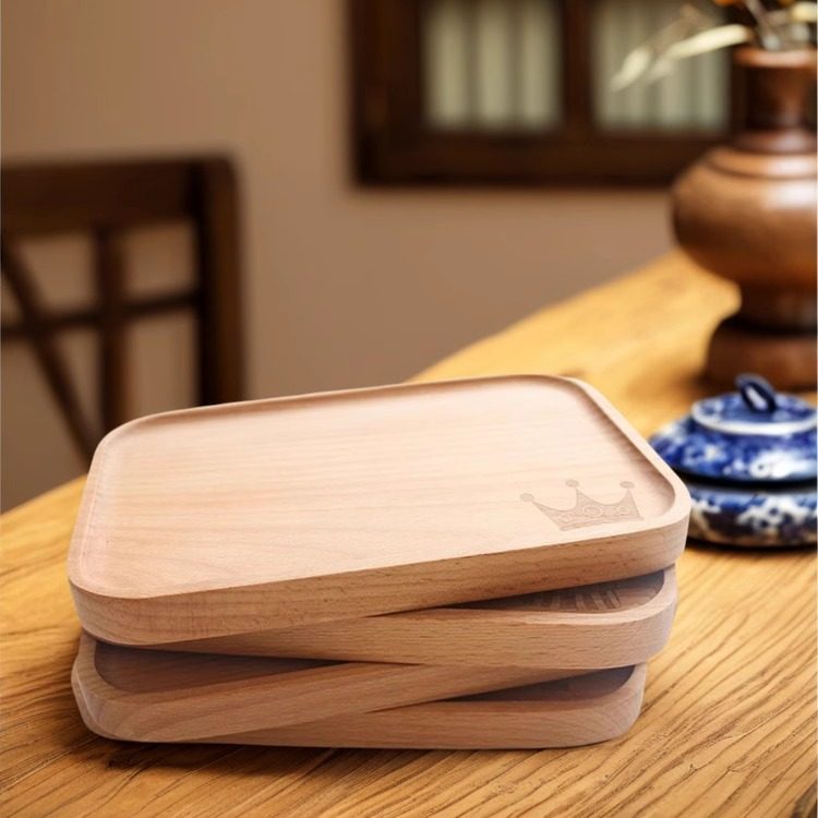 日式榉木托 托盘木质长方形家用蛋糕披萨茶盘糖果收纳盘餐盘碟子,餐饮具,盘,淘宝优惠券,粉丝福利购,淘宝优惠卷