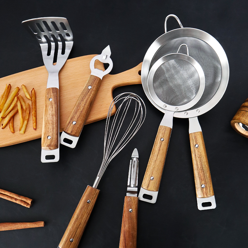 相思木柄压泥器厨房削皮刀