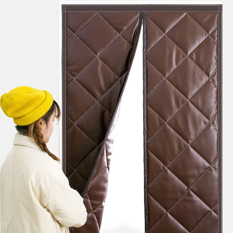 棉门帘冬季保暖温防风加厚家用寒挡自吸大磁铁免打孔卧室内密封水