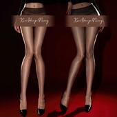 欲无缝性感「香草果冻」极光油亮网纱丝袜女薄款 性感无痕打底连袜