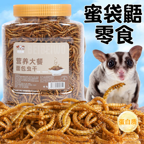 蜜袋鼯零食专用面包虫干营养粮