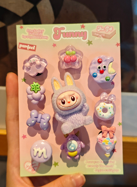 2026新款洞洞鞋配饰鞋花立体毛绒鞋扣可爱适配Crocs套装芭蕾鞋卡