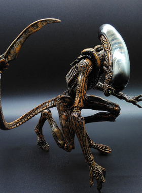 异形狗大战铁血战士手办模型母后电影周边玩具可动人偶汽车载摆件