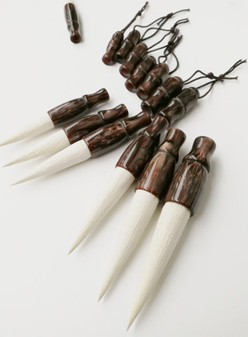 现货抛光仿玛瑙毛笔笔头笔尾羊毫毛笔配件纯羊毫毛笔头10379