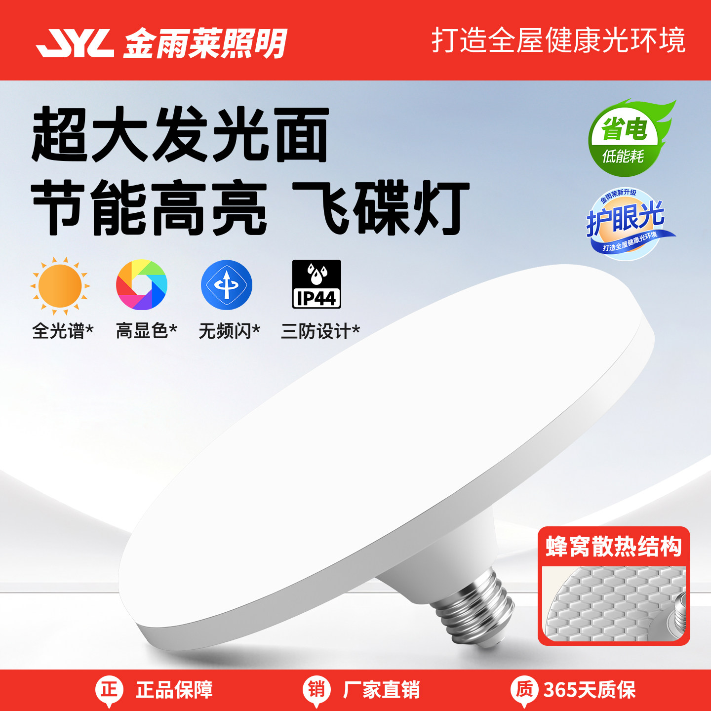 全光谱护眼LED蜂窝飞碟灯图片