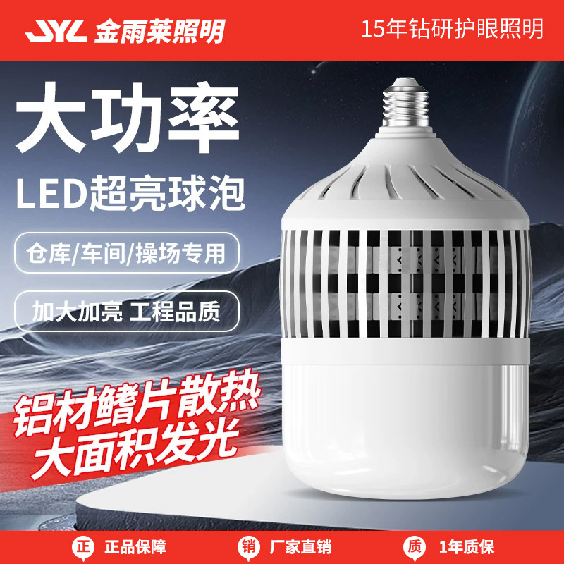 金雨莱超亮强光厂房大功率灯泡图片