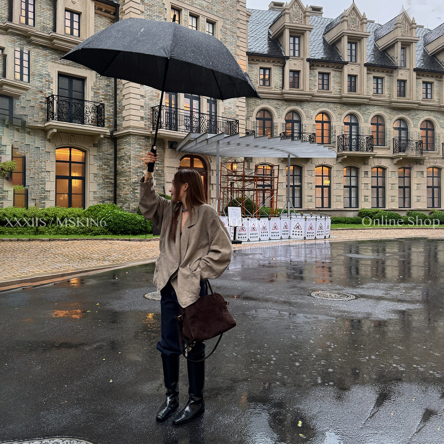 麻料西服外套女短款立领亚麻棉