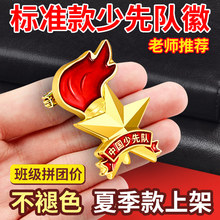 少先队队徽小学生2020年新款中国少先队员标准型胸章徽章强力新标准款少年圆形吸铁石批发安全针别针扣磁铁扣