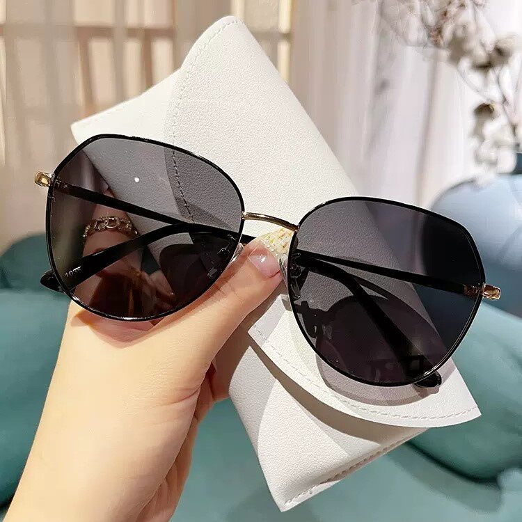 太阳镜2026新款潮防紫外线大框大脸显瘦女士墨镜圆脸开车时尚眼睛