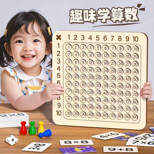 乘法口诀训练器背诵神器99口诀数学口算教具玩具桌游九九乘法表小