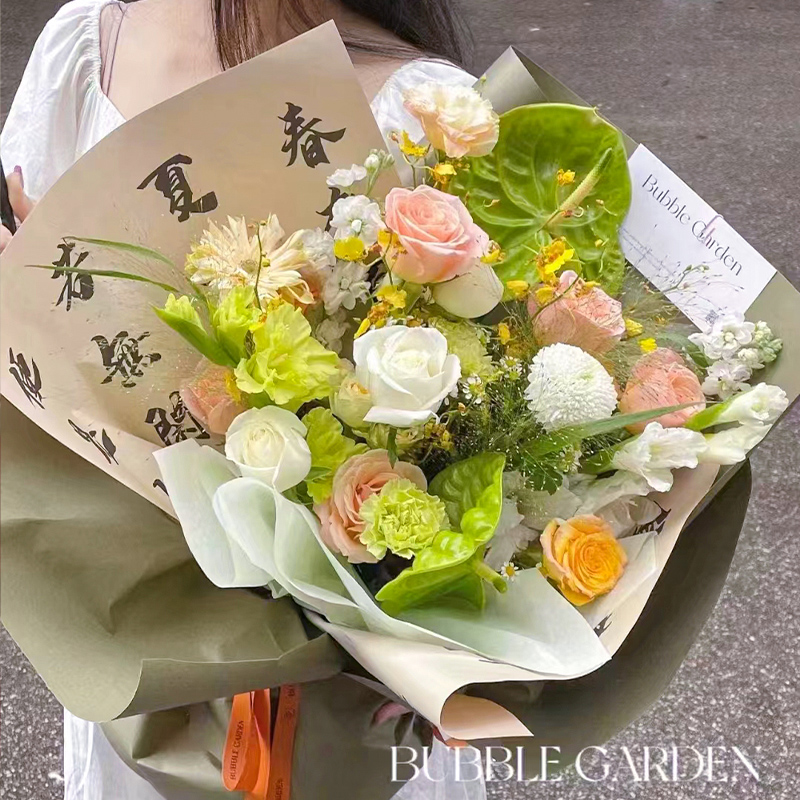 国风纸防水加厚花束包花纸