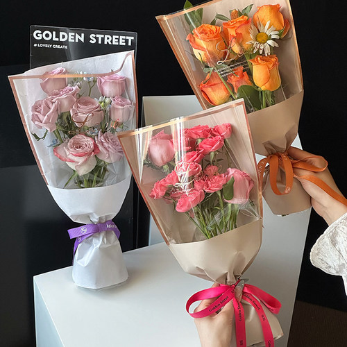 情人节鲜花包装袋单多支袋