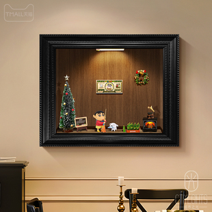 磁吸电表箱装饰画2024新款置物复古配电箱遮挡壁画液压电闸盒挂画