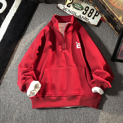 壹贝优男童加绒卫衣冬装