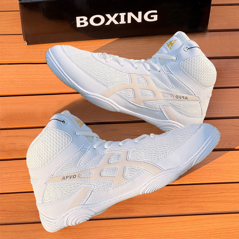 摔跤鞋男专业搏击鞋高帮