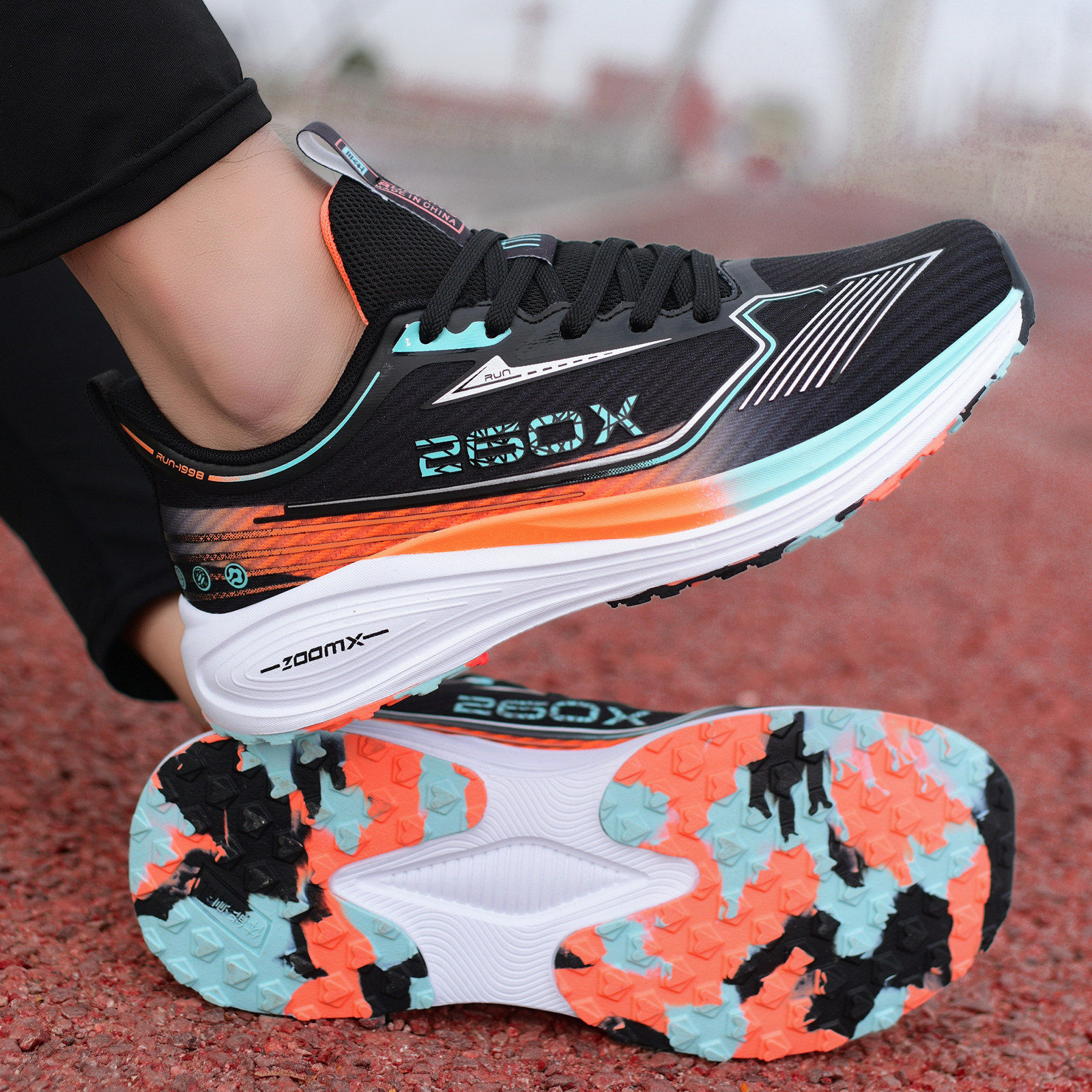 中考体育专用鞋初中学生跳远鞋男女减震体考试训练田径运动跑步鞋