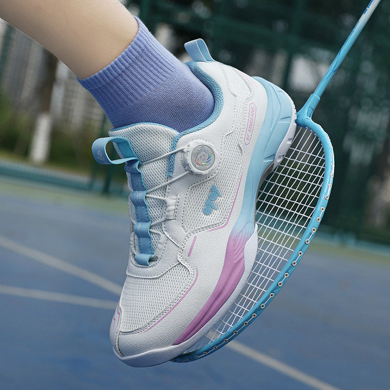 旋转钮扣2025新款夏季羽毛球鞋男款女款yy专业运动训练球鞋子防滑