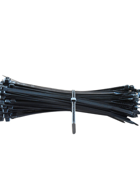 弘晨（HC） 塑料自锁式尼龙扎带3.5*150mm黑色塑料封条尼龙扎带扎