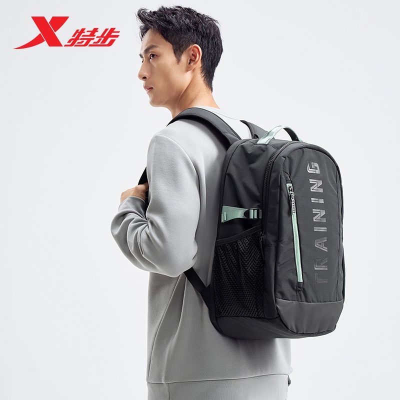特步男女训练双肩包运动训练图片