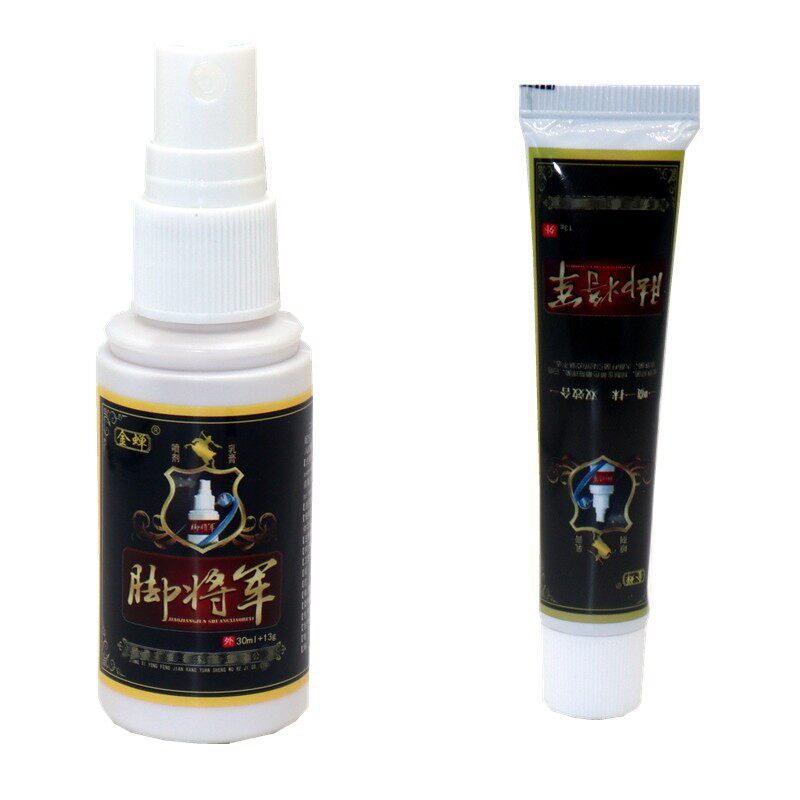 【1送1】金蝉脚将军组合套装脚将军喷剂30ml+金蝉乳膏13g一喷一抹