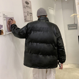 男装棉衣男PU皮棉服2023年新款宽松面包服立领冬装棉袄M2101-P105，男装棉衣，星座815-2