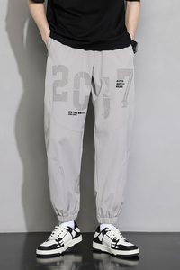 冰丝裤男夏季宽松束脚超薄垂感丝滑休闲长裤速干运动裤K2211-P35图片