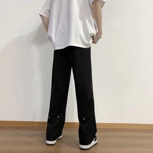 冰丝垂感西裤-高街休闲裤子薄款垂感拖地裤X28-P28图片