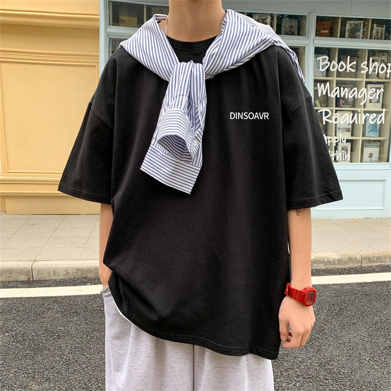 2024夏季新款短袖T恤男大码港风体恤潮牌潮流纯棉打底衫T6616-P15,男装T恤,星座815-2