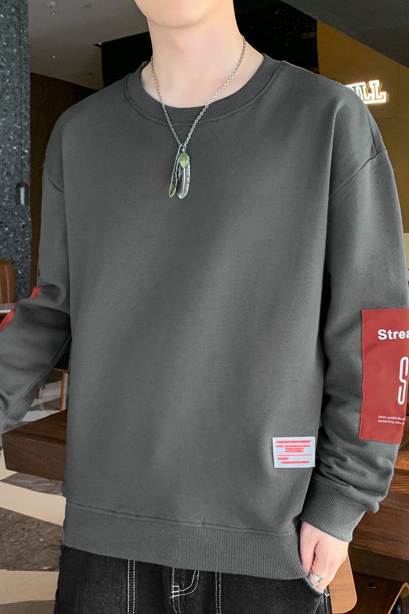 21男士卫衣圆领宽松休闲上衣服男装潮打底衫秋冬款W807-P21,男装卫衣,星座815-2