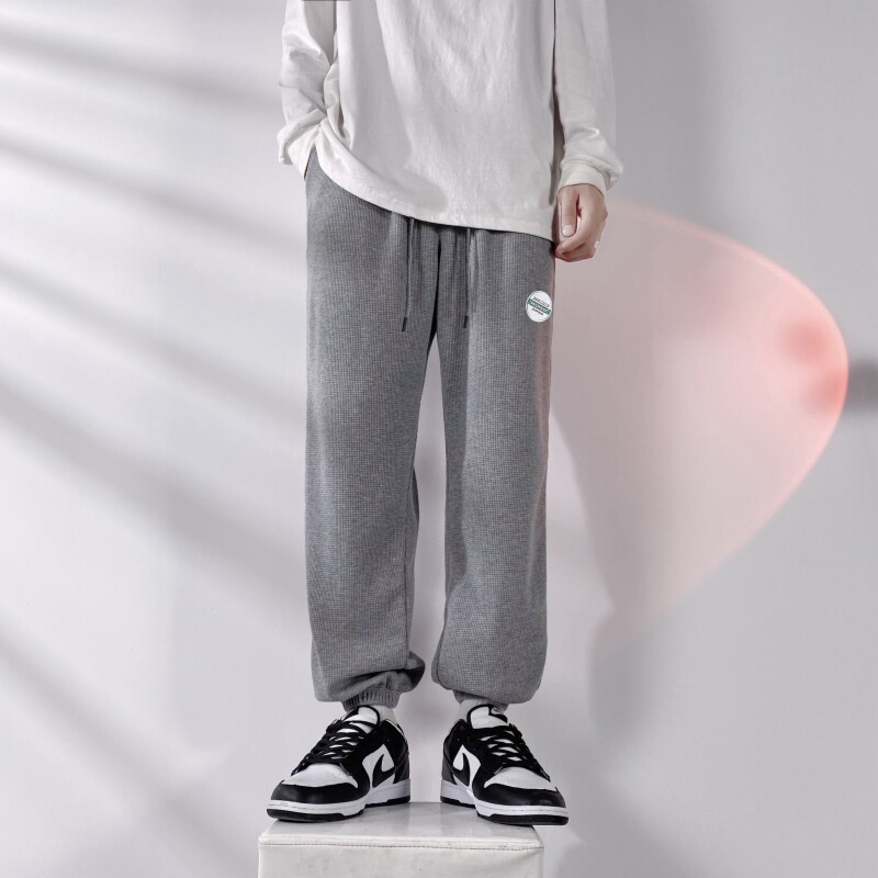2023春秋季男士新款华夫格透气时尚百搭休闲裤K3001P38,男装休闲裤,星座815-2