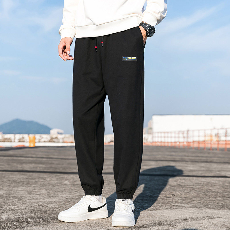 春季束脚男裤子宽松加绒运动裤休闲裤流行潮流卫裤K13-P28,男装休闲裤,星座815-2