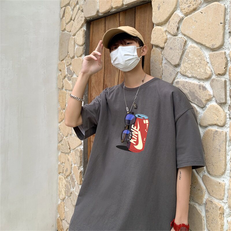 2023夏季新款短袖T恤男大码港风体恤潮牌潮流纯棉打底衫T6609-P15,男装T恤,星座815-2