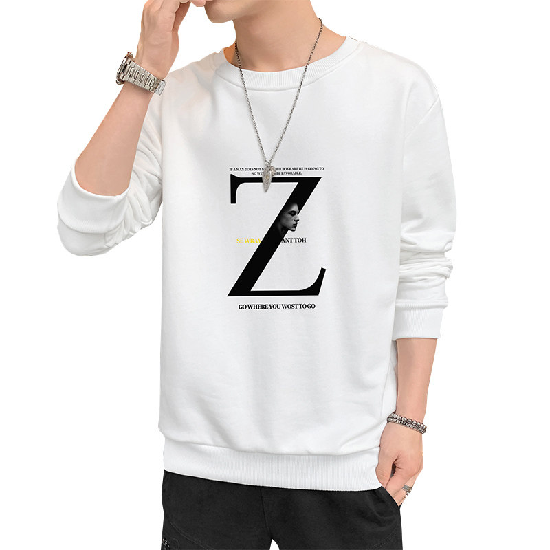 男士长袖休闲春季2023新款春装潮流秋衣上衣服打底衫insW501-P15,男装卫衣,星座815-2