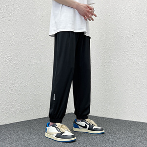 直播品质冰丝裤男宽松束脚超薄垂感丝滑休闲速干运动裤K2235-P45图片